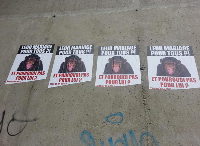 Saint-Étienne : Des affiches homophobes placardées sur les murs de la ville
