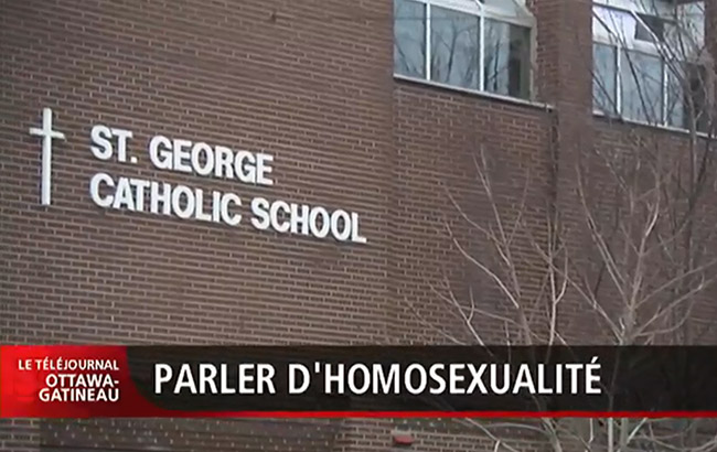 Canada : L'homosexualité, un sujet sensible dans certaines écoles catholiques d'Ottawa