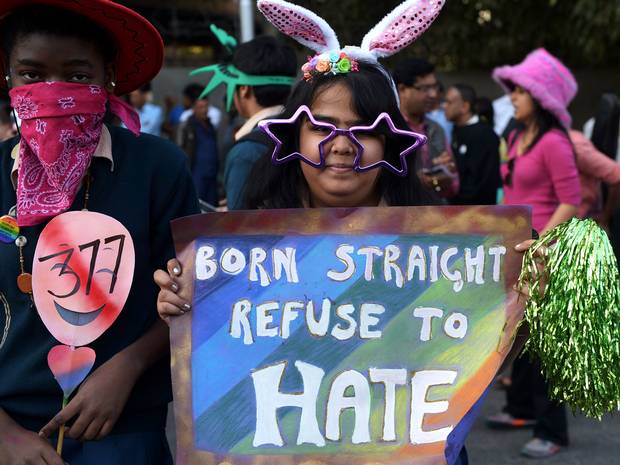 Reportage. Plusieurs centaines de manifestants contre la criminalisation de l'homosexualité en Inde