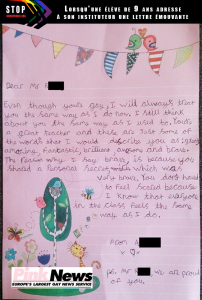 Lorsqu'une élève de 9 ans adresse à son instituteur une lettre émouvante
