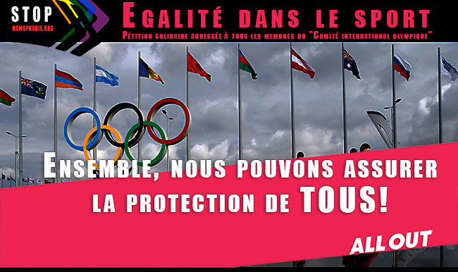 Egalité dans le sport : Pétition solidaire avec @allout adressée à tous les membres du "Comité international olympique"