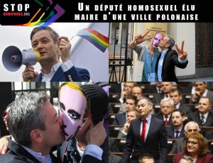 Robert Biedron, 38 ans, premier maire polonais ouvertement homosexuel