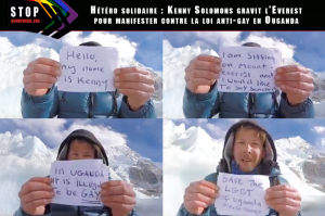 gravit-l'Everest-pour-manifester-contre-la-loi-anti-gay-en-Ouganda