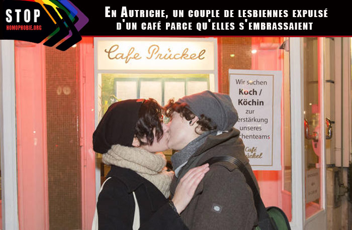 Autriche : Un "Kiss in" contre l'expulsion de deux lesbiennes d'un Café viennois
