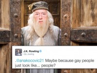 Quand J. K. Rowling répond à une fan qui critique l'homosexualité de Dumbledore