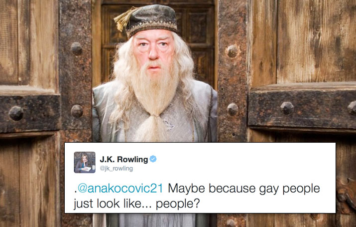 Quand J. K. Rowling répond à une fan qui critique l'homosexualité de Dumbledore