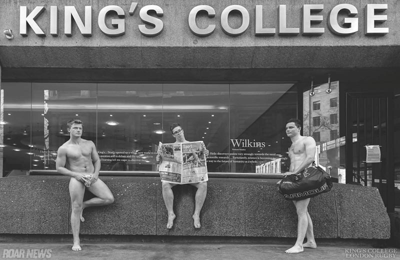 Les rugbymen du "King’s College" de Londres se mettent à nu pour la bonne cause