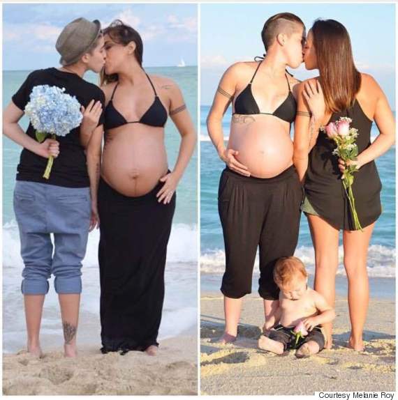 Homoparentalité : Elles partagent sur les réseaux la photo de leur grossesse, et font le buzz