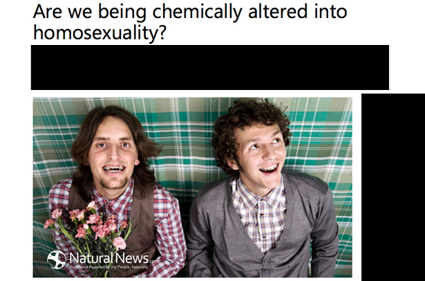 Intox d'homophobe : «L’homosexualité, causée par un pesticide»