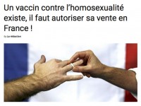 « Un vaccin contre l’homosexualité existe ?! » : Si vous en doutiez, l'homophobie est bien une maladie mentale !