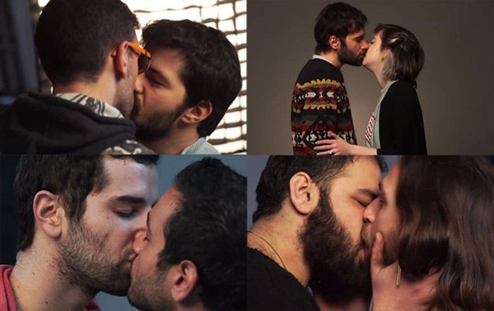 Tel-Aviv : Pour briser le tabou, couples juifs et arabes, gays et hétéros s'embrassent face à la caméra