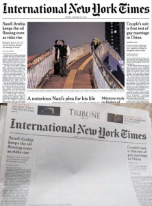 La-couverture-de-l'International-New-York-Times-avec-un-baiser-gay-censurée-au-Pakistan