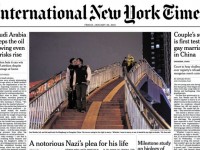 La couverture de l'International New York Times avec un baiser gay, censurée au Pakistan