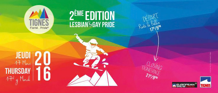 La « Gay & Lesbian Pride » de Tignes affirme sa tolérance et lance la saison des Marches des Fiertés 2016