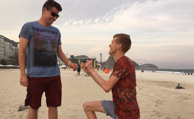 JO 2016 : l'athlète britannique Tom Bosworth a demandé la main de son compagnon Harry Dineley