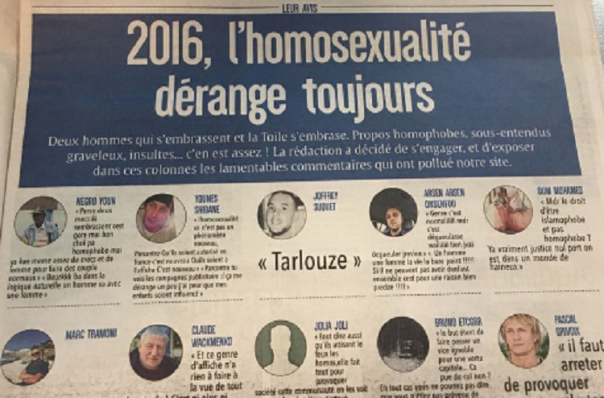 Affiches de prévention du sida : Le journal « L'Union » publie et dénonce les commentaires homophobes de ses lecteurs