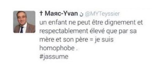 Marc-Yvan Teyssier reconnu coupable du délit de « provocation à la haine homophobe » par le tribunal correctionnel de Paris
