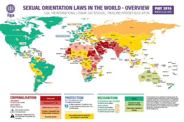 Journée mondiale contre l’homophobie : Tour d’horizon du statut des minorités sexuelles autour du globe