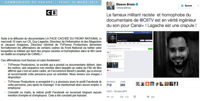 FN en Paca : Marine Le Pen accuse C8 de manipulation suite à des propos négationnistes et homophobes