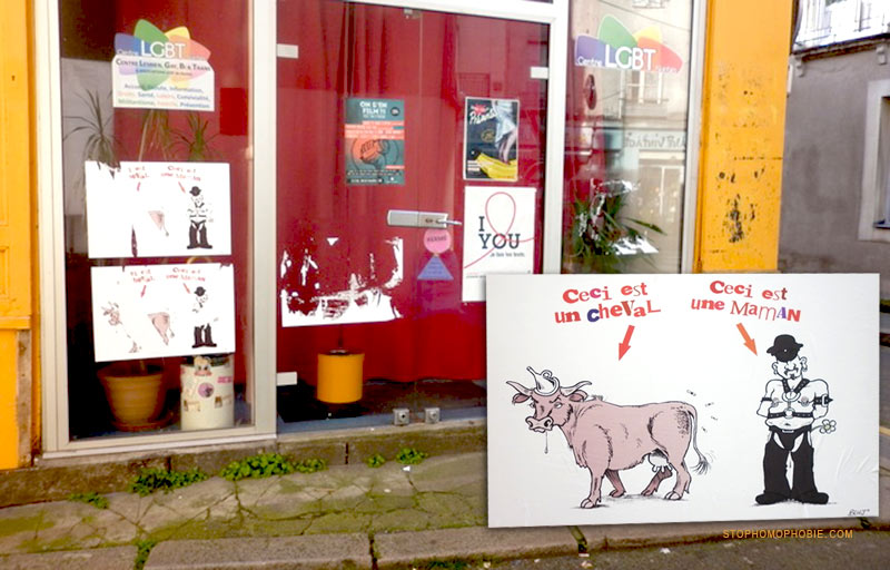 La devanture du Centre LGBT de Nantes à nouveau vandalisée : « un acte de haine et d’une profonde lâcheté »