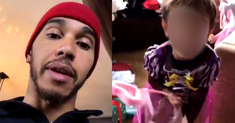 « Les garçons ne portent pas de robe de princesse ! », le Britannique Lewis Hamilton fustigeant son neveu (VIDEO)