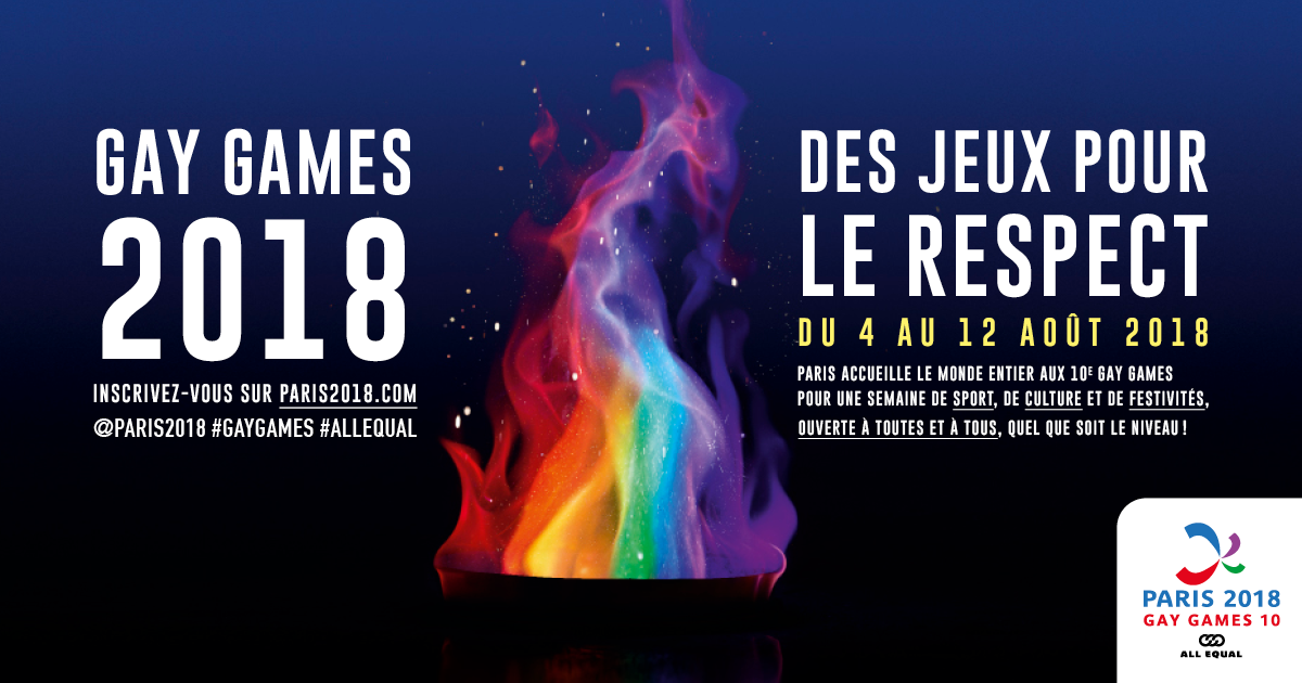 Arborons fièrement les couleurs de « Paris 2018 » pour soutenir les « mondiaux de la diversité » (VIDEO)