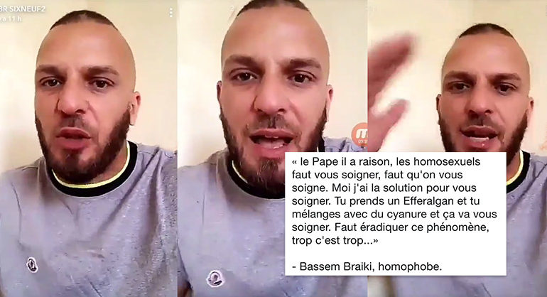Du « cyanure » pour les homos : Plainte contre le blogueur Bassem Braiki pour incitation au meurtre (VIDEO)