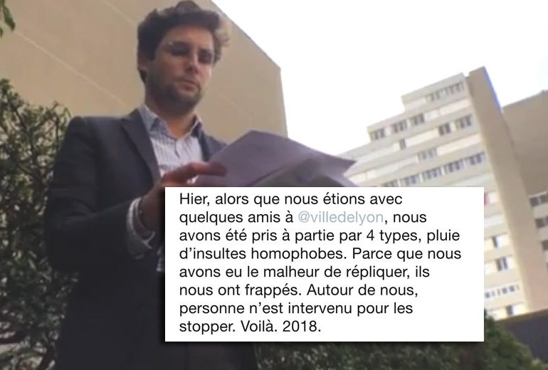 Agression homophobe à Lyon : ouverture d'une enquête interne après la non-intervention de la police (VIDEO)