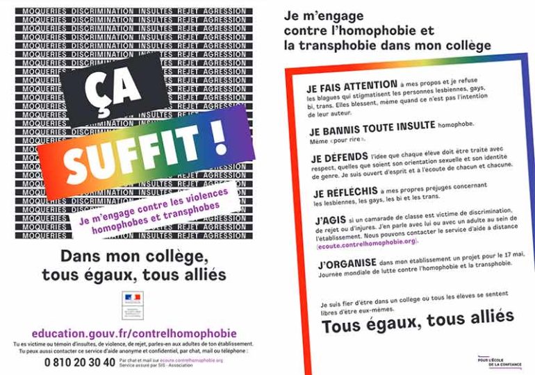 « Tous égaux, tous alliés », la nouvelle campagne gouvernementale pour lutter contre l’homophobie et la transphobie à l’école