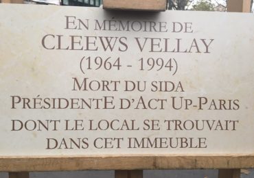 Inauguration de la promenade Cleews Vellay, Président d’Act Up-Paris