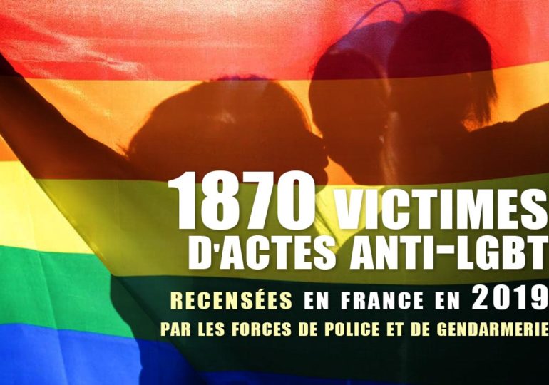 France : 1870 victimes d'actes anti-LGBT recensées en 2019 par les forces de police et de gendarmerie