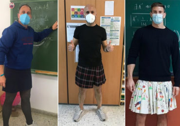 En Espagne, des professeurs adoptent la jupe, en soutien à un élève renvoyé pour en avoir porté une en classe