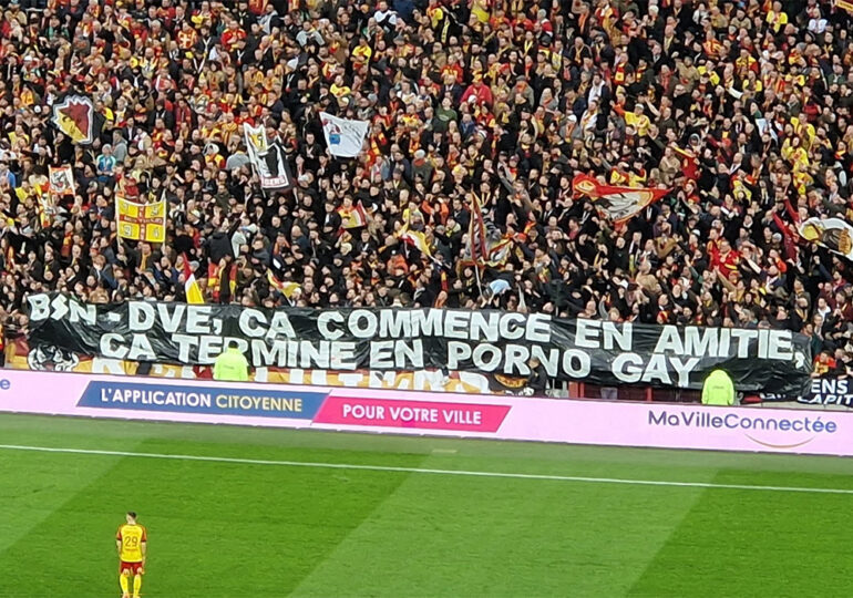 Football : Le RC Lens condamné à 15 000 euros d’amende pour une banderole homophobe