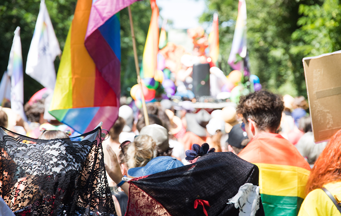 Photo des fiertés rurales organisées en juillet 2022 par STOP homophobie à Chenevelles