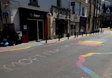 Une fresque arc-en-ciel dégradée et un graffiti appelant au meurtre des LGBT découvert à Nantes