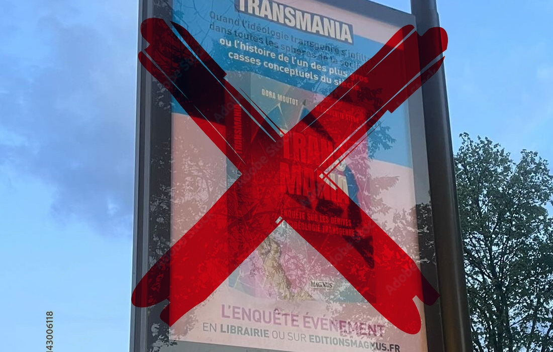 Le nouveau pamphlet transphobe de Moutot et Stern interdit d’affichage dans Paris