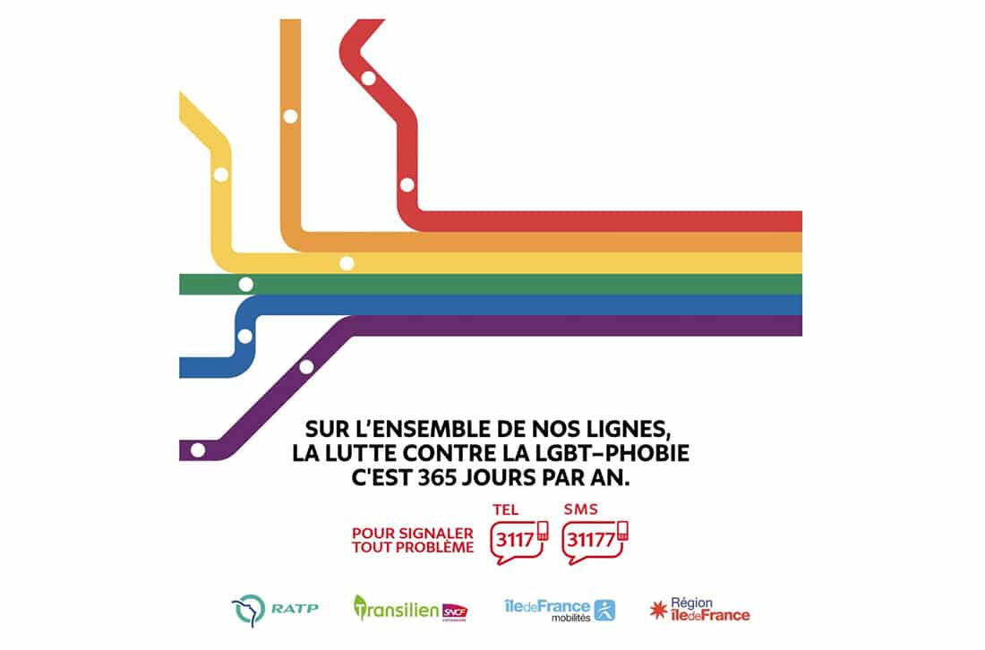 « Fiertés » : la nouvelle campagne contre les LGBT+phobies dans les transports franciliens