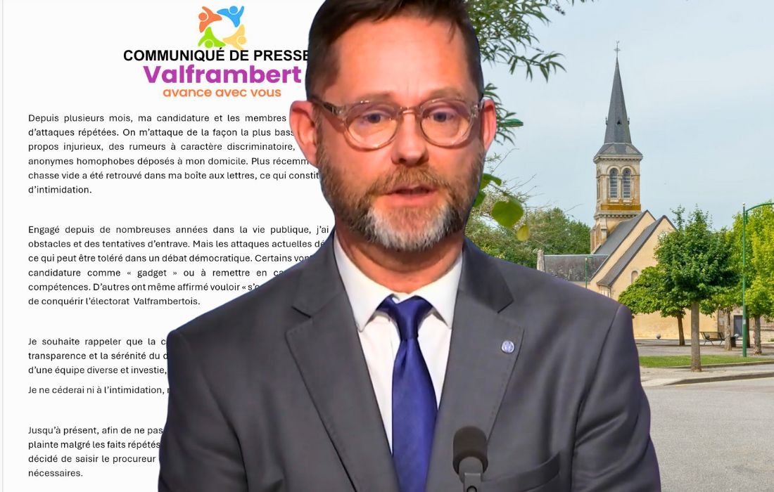 Valframbert (Orne) : solidarité avec Marc Lorand Brionne, candidat aux municipales, visé par des menaces homophobes