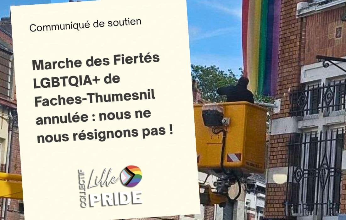 Faches-Thumesnil : la marche des fiertés annulée par la mairie, un appel à manifester maintenu par les organisateurs