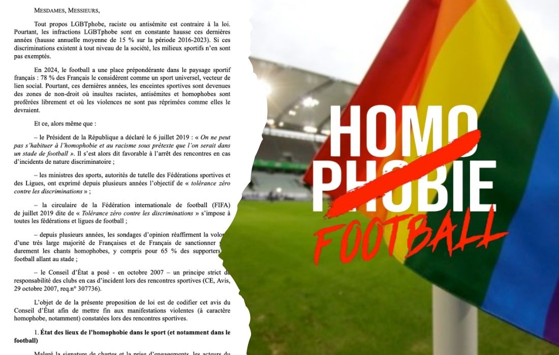 Homophobie dans le foot : les députés veulent imposer une obligation de résultat aux clubs