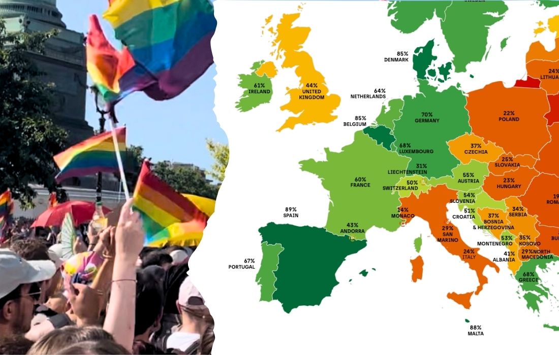Rainbow Map 2026 : la France stagne à la 15e place des droits LGBTQIA+ en Europe