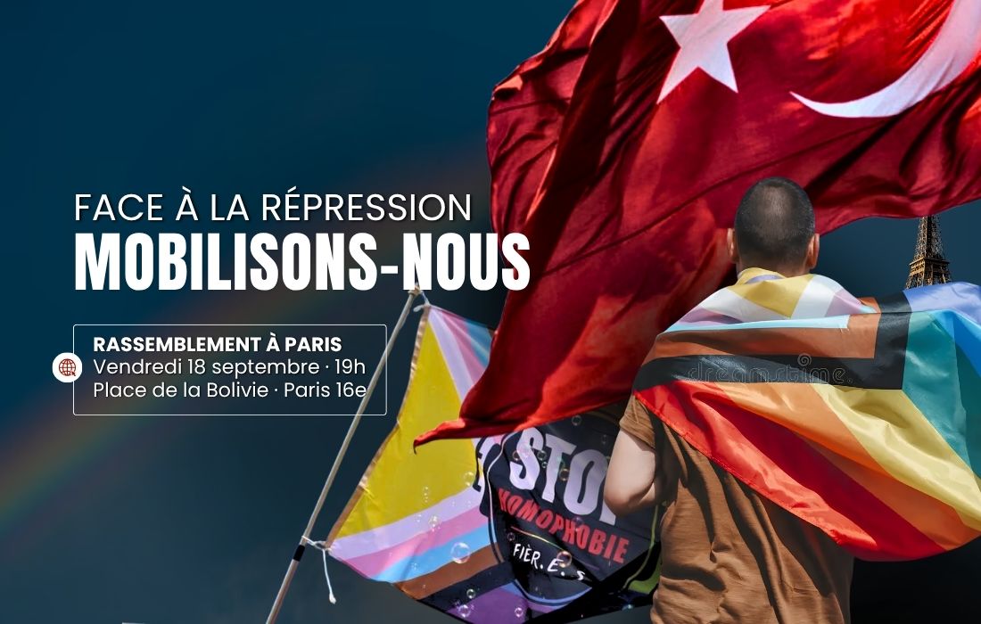 Turquie : rassemblement à Paris le 18 septembre contre la répression des personnes LGBTI+